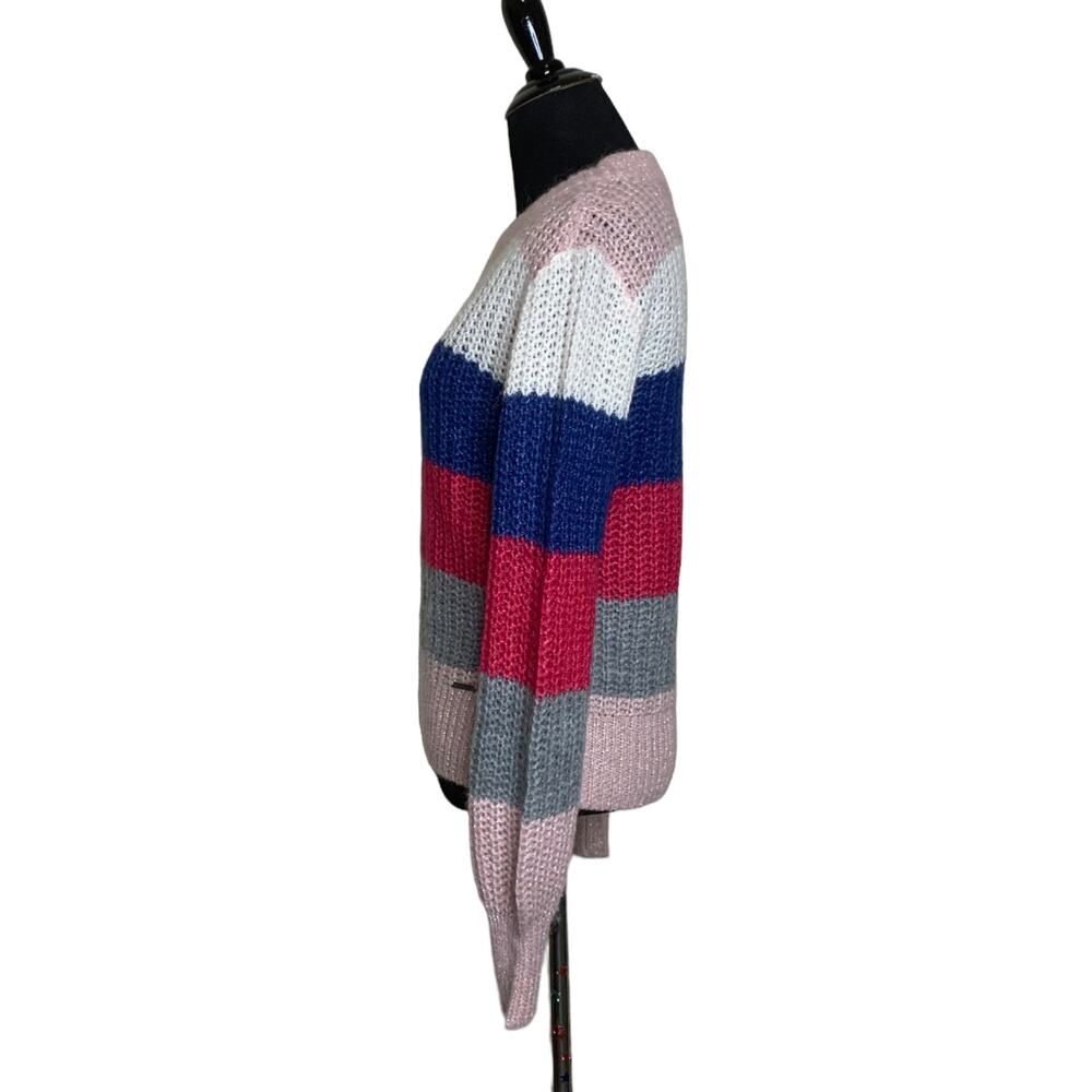 Abercrombie & Fitch Colorful Stripe Fuzzy Knit Sw… - image 7